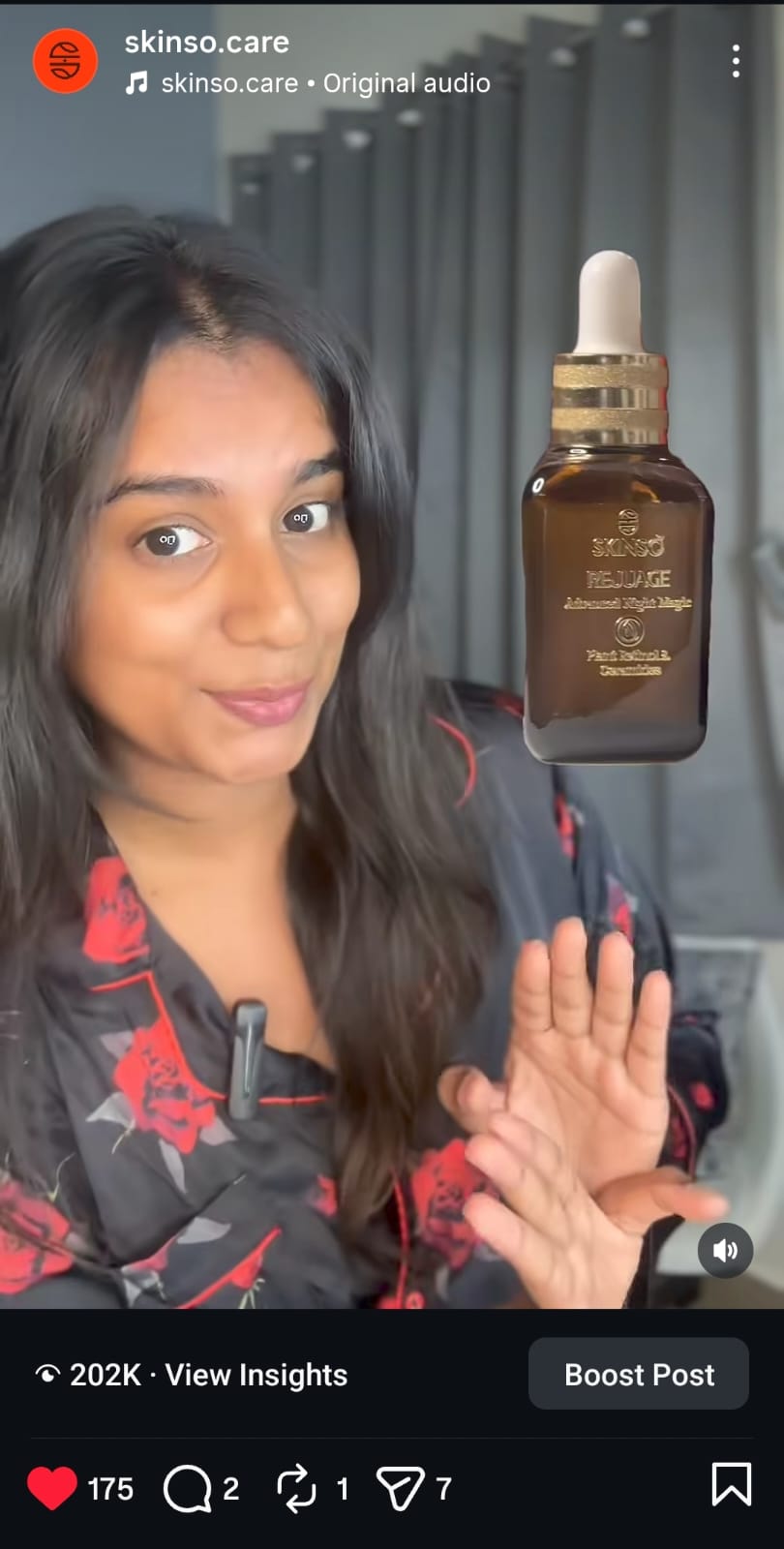 Skinso skincare UGC content reel by Growth – user-generated content services Chennai