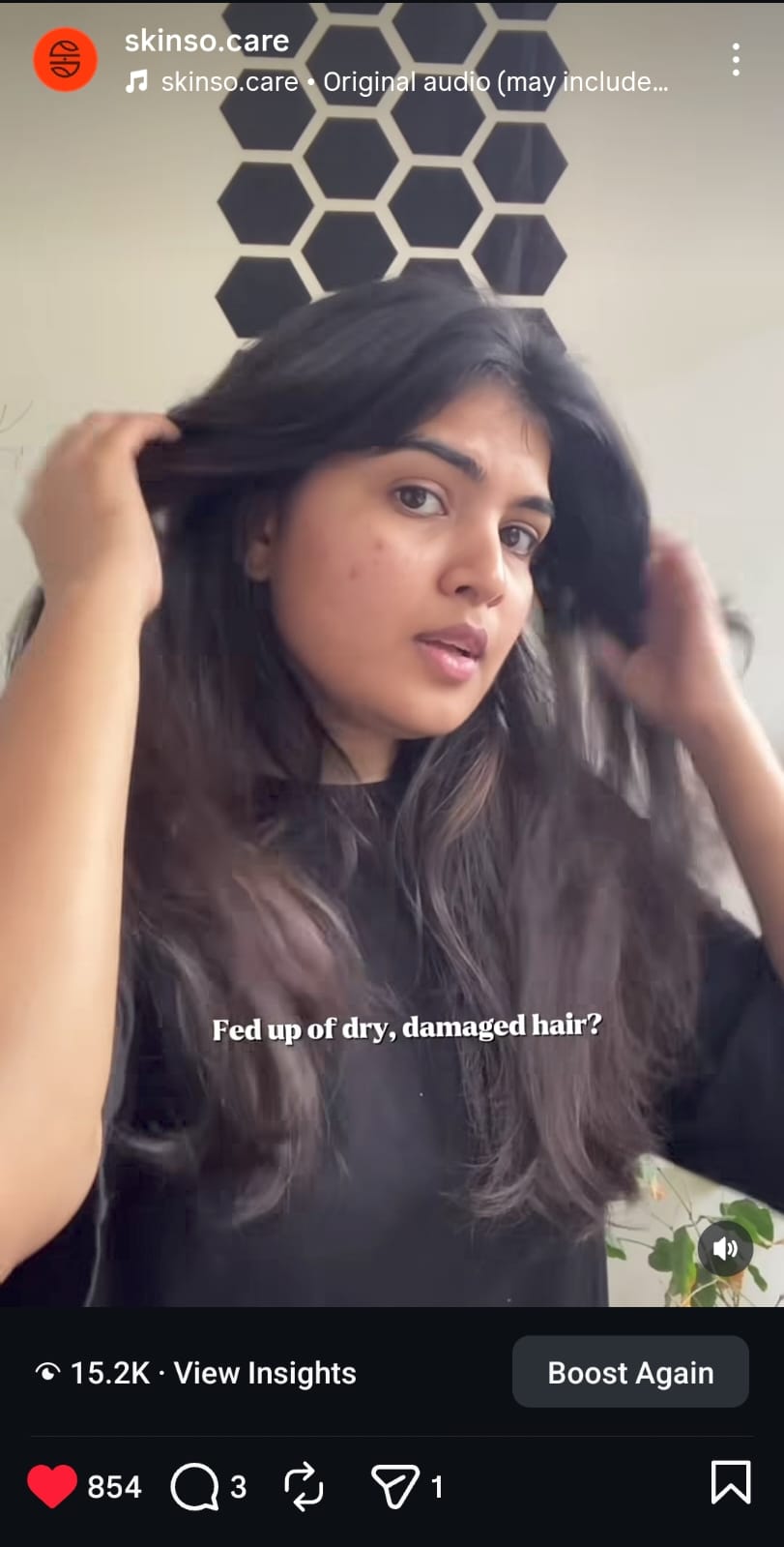 UGC content reel management for Skinso by Growth – digital marketing services Chennai